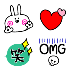Thick lines! Rabbit Emoji