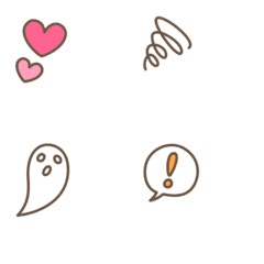 顔文字の横の絵文字