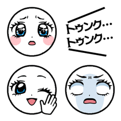 少女漫画チックな絵文字。