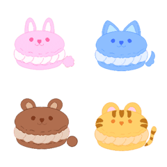 macarons animals