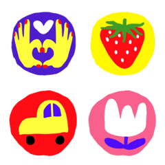 まるいシール風絵文字