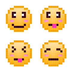pixel cute emoji