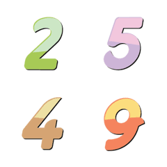 Sweet Pastel Digits
