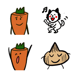 Funny vegetables and animals