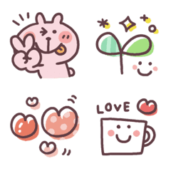 Usap it's Emoji animation pink