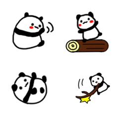 Panda and heart emoji 2