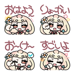 Easygoing girl's loosey Emoji Revised