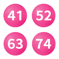 ももいろ 41-80 丸付き数字 絵文字