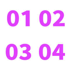 紫 日期 數字 1-40 萬用日曆 表情貼