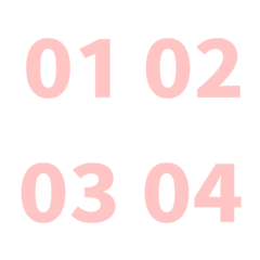 粉 日期 數字 1-40 萬用日曆 表情貼