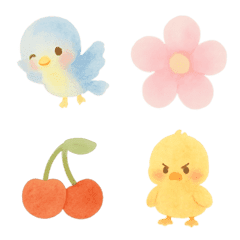 Cute watercolor emoji03
