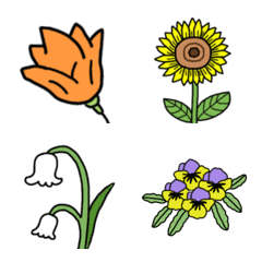 花の絵文字.