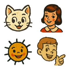 アメリカンレトロ絵文字セット
