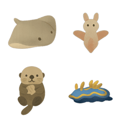 治癒系海洋生物 - Japandi風格