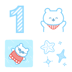 The bear emoji (Summer) ver.1