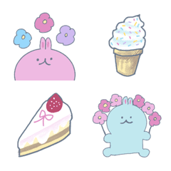 Flower cake rabbit