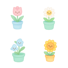 Blooming Flowers Pastel Color : 02
