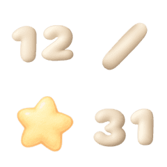 牛奶 生日快樂 數字 1-31  動態表情貼