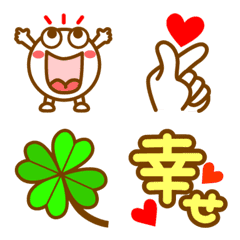 ゆかいな表情いっぱい + おもしろ文字４