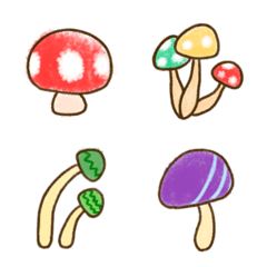 Mushrooms' Easy-going Emoji.