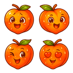 Cute Sweating Peach