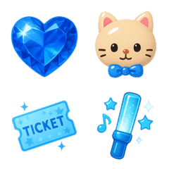 oshikatsu! blue emoji