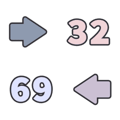 こてん すうじ 123 万用 32-69 動く絵文字
