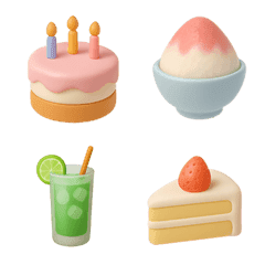 むげん デザート 食品 ♥ 絵文字
