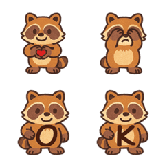 Cute raccoon+26English