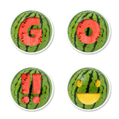 Watermelon alphabet