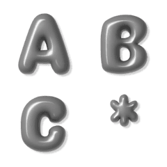 Plump alphabet [gray1]