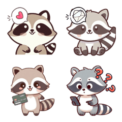 Baby Raccoon Life (Emoji) Ver3