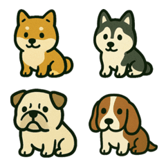 a cute dog emoji