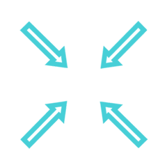 Various practical arrows(mint blue)