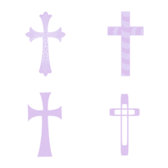 Various texture crosses(Light purple)
