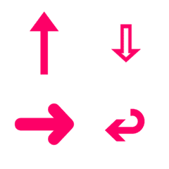 Various practical arrows(Pink2)