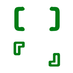 Various practical brackets(Dark green)