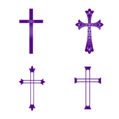 Various texture crosses(Dark Purple)