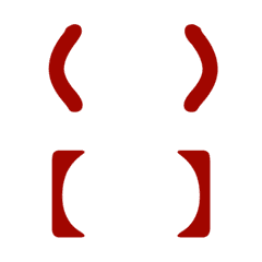 Various practical brackets(dark red)