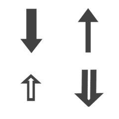 Various practical arrows(Dark gray)