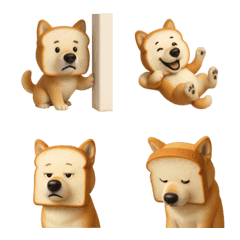 麵包臉狗表情符號