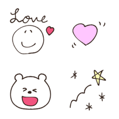 line black white smile simple emoji