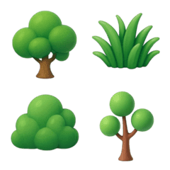 Grass Bush Tree