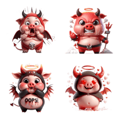Furious Devil Pink Pig