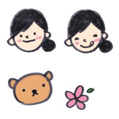 Woman and bear cub