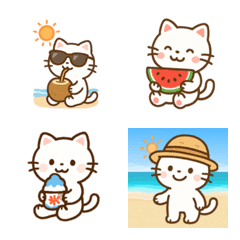 Summer-Loving Neko Emoji