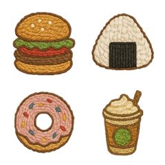 Embroidery Food EMOJI