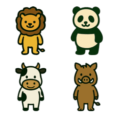 かわいい動物の絵文字です