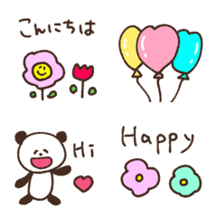 handwritten graffiti cute emoji