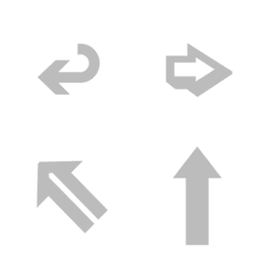 Various practical arrows(Light gray)